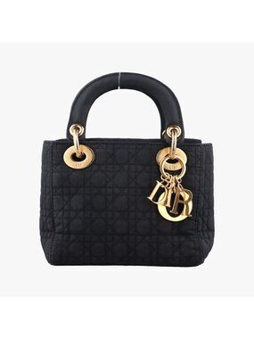 Dior Lady Black Nylon Handbag